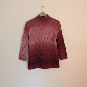 Women's Pink Gradient Sweater